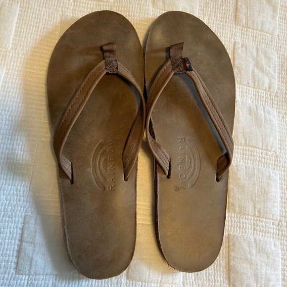Rainbow sandals, brown, women's XL, like new! - Picture 1 of 3